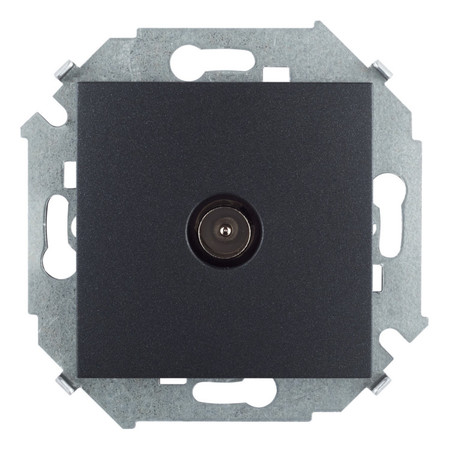 

1591475-038 Розетка TV одиночная, винтовой зажим, графит Simon 15, 1591475-038
