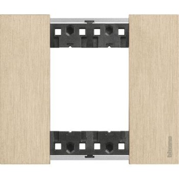 KA4802ZW Рамка Bticino Living Now ORO 2-модульная фото