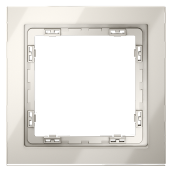 Рамка на 1 пост, кашемир, стекло Voltum S70 VLS110103 фото