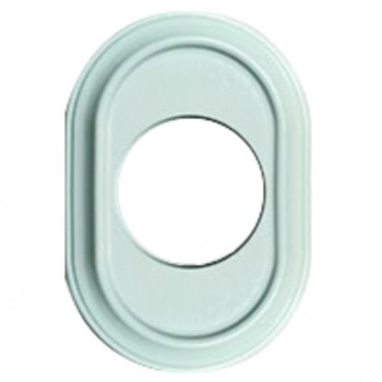 35801052 Рамка Venezia Oval Белый лакированный 1-постовая Fontini фото