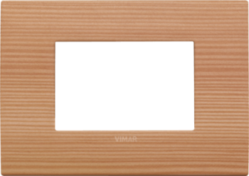 19653.43 Рамка Arke Classic Лиственница 3-модульная Vimar фото