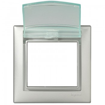 770150 Рамка Valena Алюминий 1-постовая Legrand фото