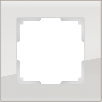 W0011117 Рамка на 1 пост (дымчатый,стекло) Favorit Werkel a050899 a050899 фото