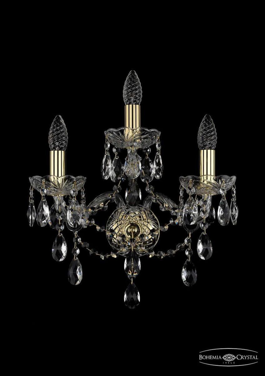 

Бра Bohemia Ivele 1415B/2+1/165/G, Золотой, 1415 1415B/2+1/165/G