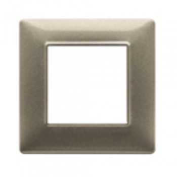 14642.26 Рамка Plana металлизированная бронза 2-модульная Vimar фото