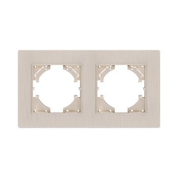 Рамка 2-кратная золотой Kollinger Eleganz Plex EP2GD фото