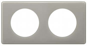 066602 Рамка Celiane Классика Серый глянец 2-постовая Legrand фото