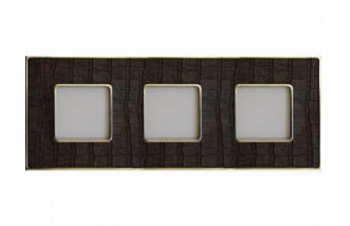 Рамка 3-постовая, brown/bright gold Fede Vintage Tapestry AlicocoFD01323AOB фото