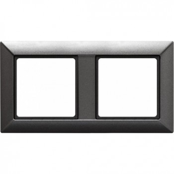 EP482AN Рамка ECO Profi Антрацит 2-постовая гор/верт. Jung фото