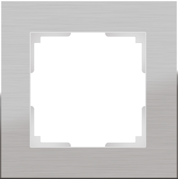 W0011706 Рамка на 1 пост (алюминий) Aluminium Werkel a050948 a050948 фото