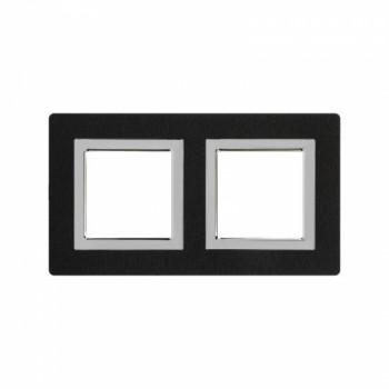 Рамка из алюминия черная 4 модуля DKC Avanti 4402834 фото