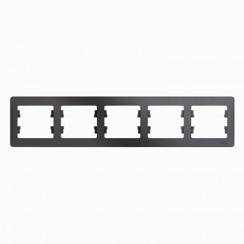 Рамка графит 5-постовая Systeme Electric (Schneider Electric) Glossa GSL001305 фото