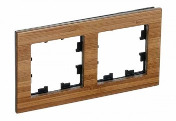 Рамка двойная дерево бамбук Systeme Electric (Schneider Electric) AtlasDesign Nature ATN353202 фото
