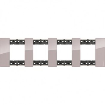 KA4802M4DM Рамка Bticino Living Now AURA 2+2+2+2-модульная фото