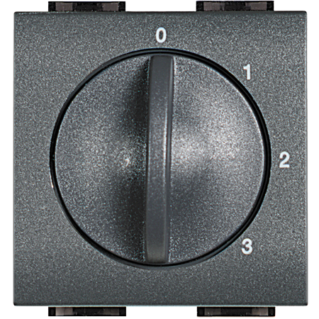 

L4016 4-x позиционный переключатель для управления кондиционерами, вентиляторами и т.д. 2 модуля Bticino, LivingLight Air L4016