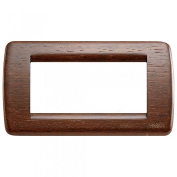 16754.57 Рамка Idea Rondo Тиковое дерево 4 модуля Vimar фото
