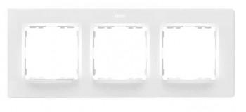 Рамка на 3 поста белый матовый  Simon 82 Concept 8200637-090 фото