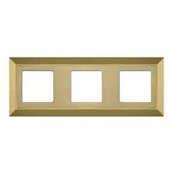 FD01253OB Рамка Barcelona Bright Gold 3-постовая Fede фото