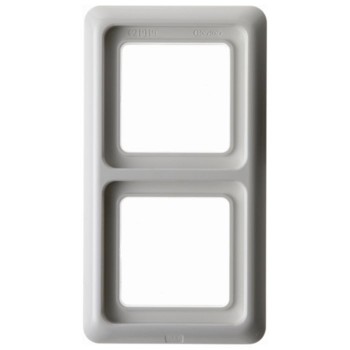 132909 Рамка с уплотнением IP44 Полярная белизна с блеском 1-постовая Berker фото