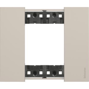 KA4802KM Рамка Bticino Living Now Бежевый 2-модульная фото