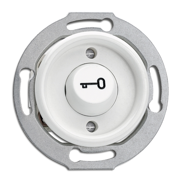 

176411 Кнопка "Ключ" Duroplast 10A, AC 250V Duroplast центральная вставка и кнопка с символом "Ключ". THPG, Duroplast 176411