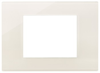 Рамка Reflex 3 модуля бежевый глянцевый Canvas, пластмасса Vimar Linea 30653.41 фото