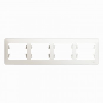 Рамка Перламутр 4-постовая Systeme Electric (Schneider Electric) Glossa GSL000604 фото