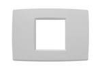 09647.11 Накладка Neve up на 2 модуля центрально серебро матовое  Vimar фото