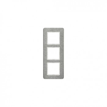 10136083 Рамка Q.7 Нержавеющая сталь 3-постовая вертикальная Berker фото