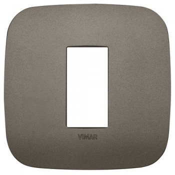 19671.80 Рамка Arke Round металл 1 модуль Vimar фото