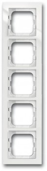 Рамка для монтажа заподлицо, 5-постовая, белый ABB Axcent 1725-284/11 фото