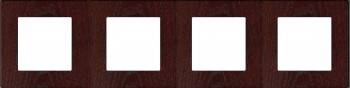 37804042 Рамка F37 Венге 4-постовая Fontini фото