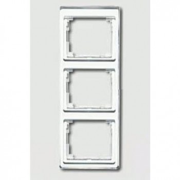 SL583WW Рамка SL 500 Белый 3-постовая вертикальная Jung фото