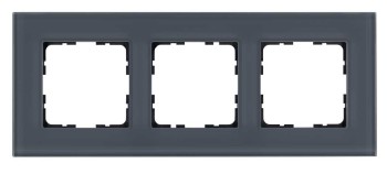 Рамка 3-постовая, стекло   Маренго Jasmart G-Glass G1003GC фото