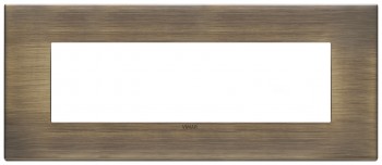 22657.87 Рамка Eikon EXE Античная бронза сатиновая 7-модульная Vimar фото