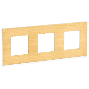 NU600683 Рамка Unica Pure Клен / Белый 3-постовая Schneider Electric фото