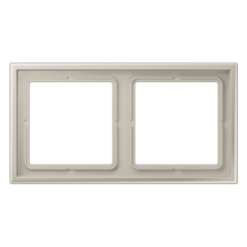 LSZES982BF Рамка LS ZERO Нержавеющая сталь 2-постовая Jung фото