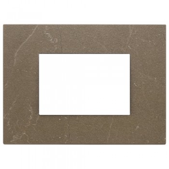 22653.52 Рамка Eikon EXE Коричневый кофе 3-модульная Vimar фото