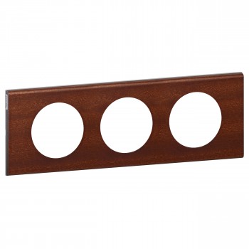 069223 Рамка Celiane Дерево Дерево ореха 3-постовая Legrand фото