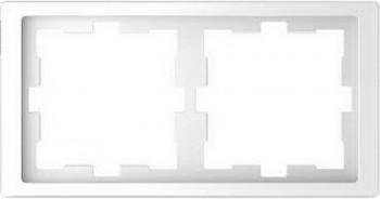 MTN4020-6535 Рамка D-Life Белый лотос 2-постовая Merten фото