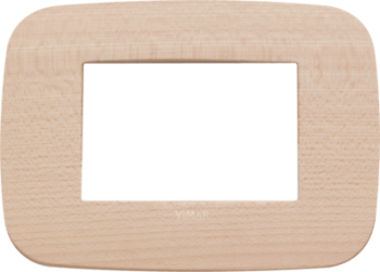 19683.53 Рамка Arke Round Клен 3-модульная Vimar фото