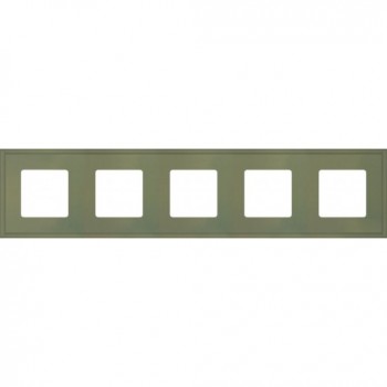 FD01605GO Рамка New Marco Green olive 5-постовая Fede фото