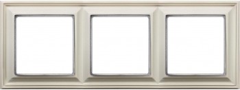 EPD483 Рамка ECO Profi Deco Бежевый 3-постовая гор/верт. Jung фото