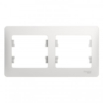 Рамка Белый 2-постовая Systeme Electric (Schneider Electric) Glossa GSL000102 фото