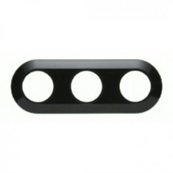 138131 Рамка Serie 1930 Черный с блеском 3-постовая Berker фото