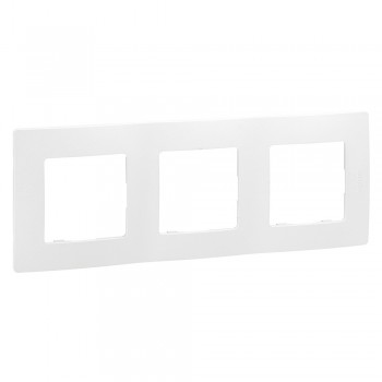 672503 Рамка Etika Белый 3-постовая Legrand фото