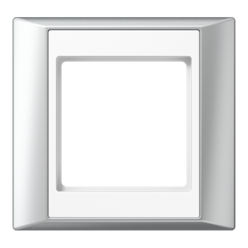 AP581ALWW Рамка A Plus Алюминий 1-постовая Jung фото