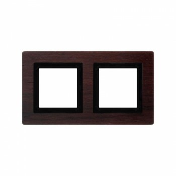 Рамка из натурального дерева венге 4 модуля DKC Avanti 4402844 фото