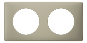 066712 Рамка Celiane Классика Зеленый перкаль 2-постовая Legrand фото