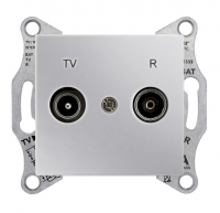 

SDN3301860 TV\R розетка проходная., алюминий Schneider Electric, Sedna SDN3301860